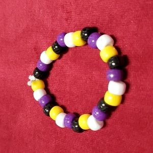 Nonbinary Pony or Kandi Bead Bracelet